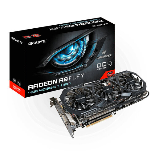 Περισσότερες πληροφορίες για "Gigabyte Radeon R9 FURY 4GB"