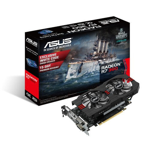 Περισσότερες πληροφορίες για "ASUS R7360-OC-2GD5-V2"