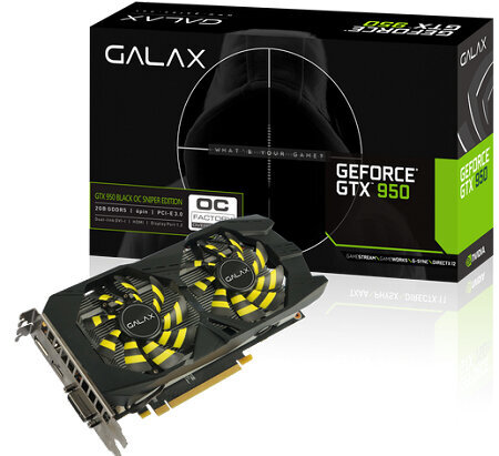 Περισσότερες πληροφορίες για "GALAX NVIDIA GEFORCE GTX 950 OC SNIPER 2GB"