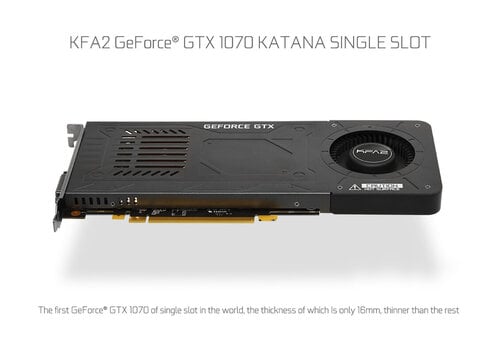 Περισσότερες πληροφορίες για "KFA2 GeForce GTX 1070 KATANA"