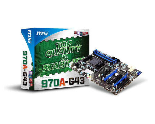 Περισσότερες πληροφορίες για "MSI 970A-G43"
