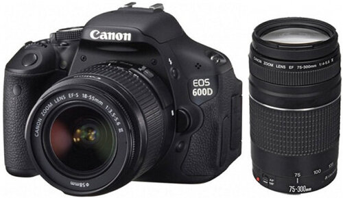 Περισσότερες πληροφορίες για "Canon EOS 600D + EF-S 18-55 mm EF 75-300"