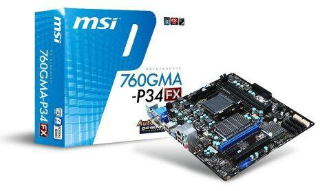 Περισσότερες πληροφορίες για "MSI 760GMA-P34 (FX)"