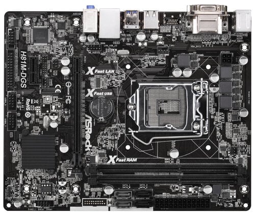 Περισσότερες πληροφορίες για "Asrock H81M-DGS"