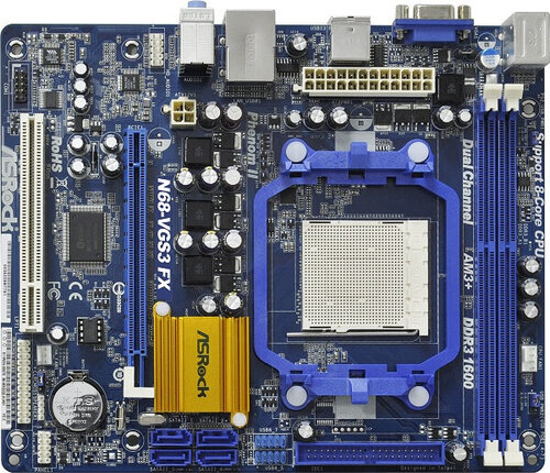 Περισσότερες πληροφορίες για "Asrock N68-VGS3 FX"