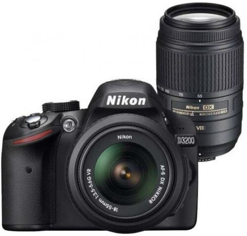 Περισσότερες πληροφορίες για "Nikon D3200 +18-55mm VR II + 55-200mm"