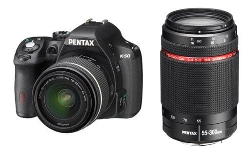 Περισσότερες πληροφορίες για "Pentax K-50 + DAL 18-55 WR 55-300 HD SD 4GB"