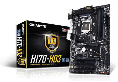 Περισσότερες πληροφορίες για "Gigabyte GA-H170-HD3"