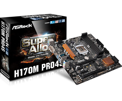 Περισσότερες πληροφορίες για "Asrock H170M PRO4S"