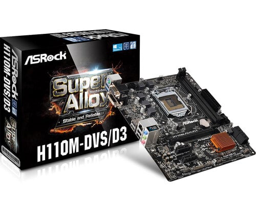 Περισσότερες πληροφορίες για "Asrock H110M-DVS/D3"