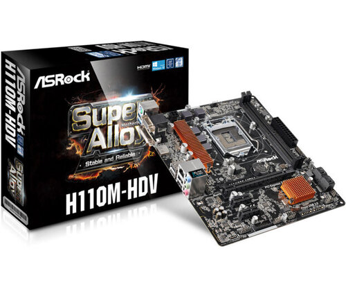 Περισσότερες πληροφορίες για "Asrock H110M-HDV"