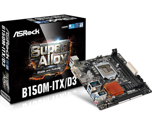 Περισσότερες πληροφορίες για "Asrock B150M-ITX/D3"