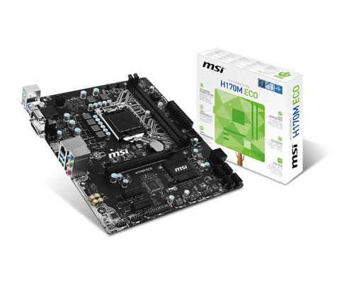 Περισσότερες πληροφορίες για "MSI H170M ECO"