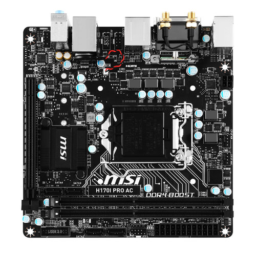 Περισσότερες πληροφορίες για "MSI H170I PRO AC"