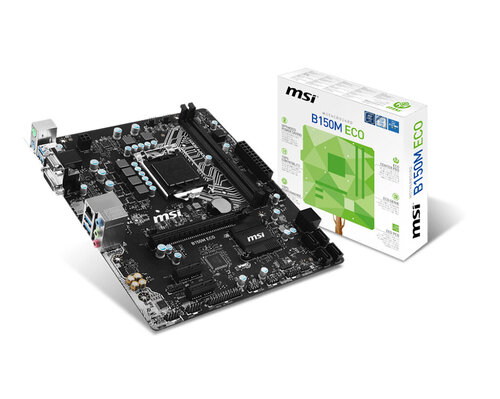 Περισσότερες πληροφορίες για "MSI B150M ECO M-ATX"