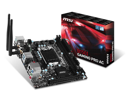 Περισσότερες πληροφορίες για "MSI B150I Gaming PRO AC"