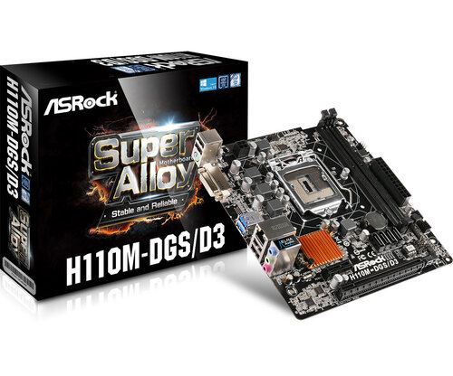 Περισσότερες πληροφορίες για "Asrock H110M-DGS/D3"