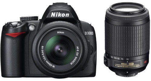 Περισσότερες πληροφορίες για "Nikon D3000 + AF-S DX NIKKOR 18-55mm f/3.5-5.6G VR Zoom-Nikkor 55-200mm f/4-5.6G IF-ED"