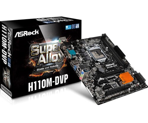 Περισσότερες πληροφορίες για "Asrock H110M-DVP"