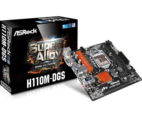 Περισσότερες πληροφορίες για "Asrock H110M-DGS"