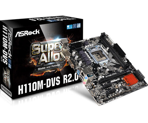 Περισσότερες πληροφορίες για "Asrock H110M-DVS R2.0"