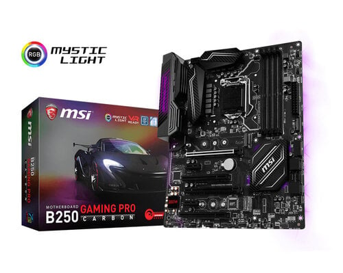 Περισσότερες πληροφορίες για "MSI B250 GAMING PRO CARBON"