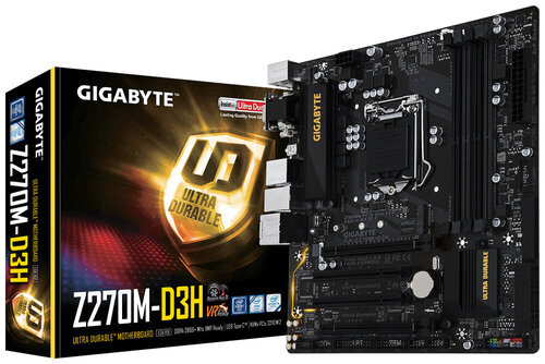 Περισσότερες πληροφορίες για "Gigabyte GA-Z270M-D3P"