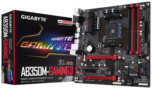 Περισσότερες πληροφορίες για "Gigabyte GA-AB350M-Gaming 3"