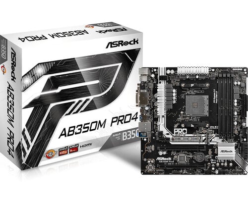 Περισσότερες πληροφορίες για "Asrock AB350M Pro4"