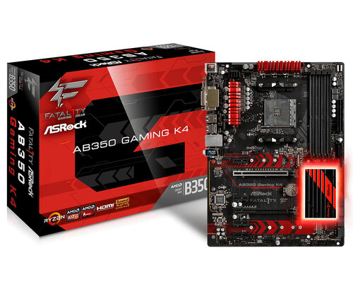 Περισσότερες πληροφορίες για "Asrock Fatal1ty AB350 Gaming K4"