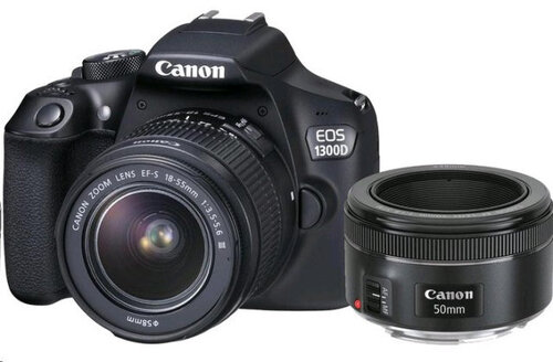 Περισσότερες πληροφορίες για "Canon EOS 1300D + 18-55mm IS II 50mm STM"