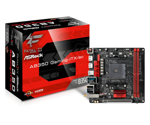 Περισσότερες πληροφορίες για "Asrock Fatal1ty AB350 Gaming-ITX/ac"