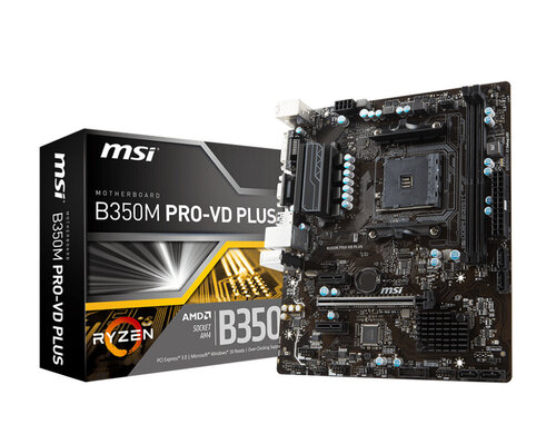 Περισσότερες πληροφορίες για "MSI B350M PRO-VD PLUS"