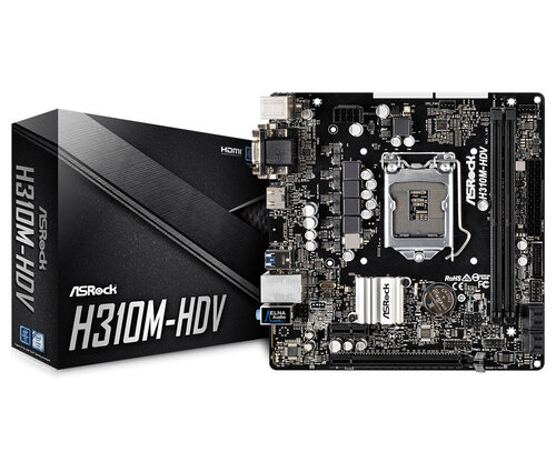 Περισσότερες πληροφορίες για "Asrock H310M-HDV"