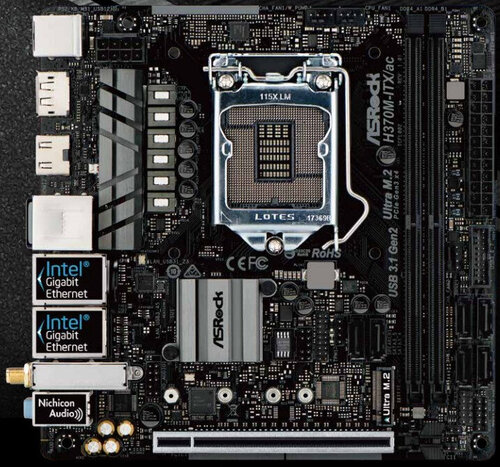 Περισσότερες πληροφορίες για "Asrock H370M-ITX/ac"