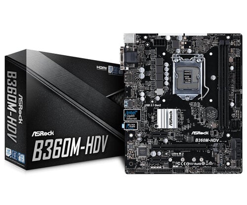 Περισσότερες πληροφορίες για "Asrock B360M-HDV"