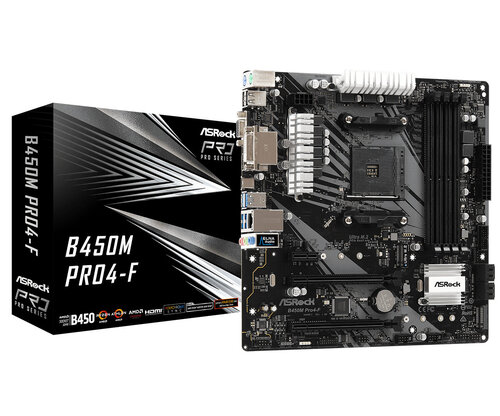 Περισσότερες πληροφορίες για "Asrock B450M Pro4-F"