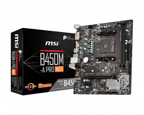 Περισσότερες πληροφορίες για "MSI B450M-A PRO MAX"