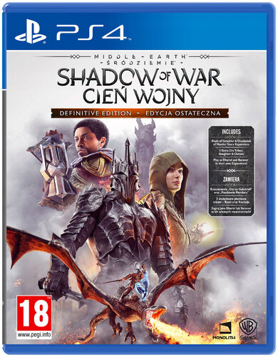 Περισσότερες πληροφορίες για "Warner Bros Middle-Earth: Shadow of War - Definitive Edition (PlayStation 4)"