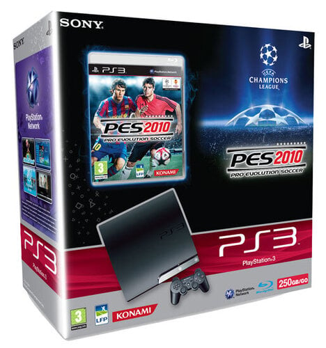 Περισσότερες πληροφορίες για "Sony PlayStation 3 250GB + Pro Evolution Soccer 2010"