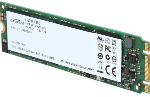 Περισσότερες πληροφορίες για "Crucial M2 (512 GB/SATA)"