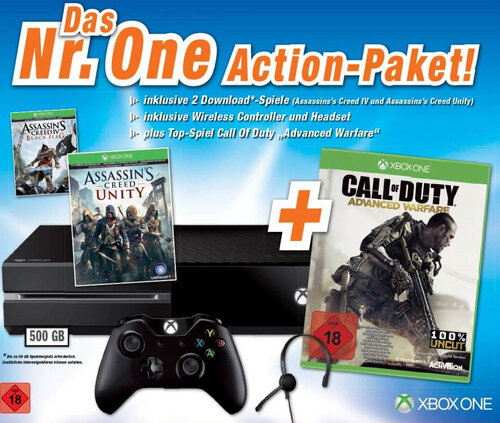 Περισσότερες πληροφορίες για "Microsoft Xbox One + Assassin's Creed Unity BlackFlag Call of Duty Advanced Warfare"