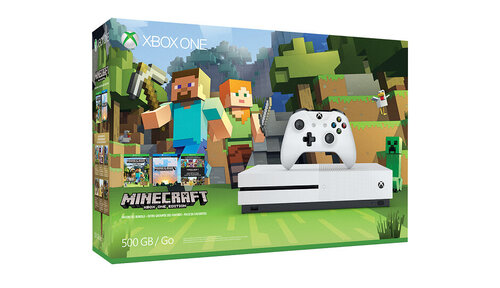 Περισσότερες πληροφορίες για "Microsoft Xbox One S Minecraft Favorites Bundle (500 GB)"