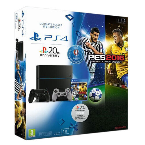 Περισσότερες πληροφορίες για "Sony PlayStation 4 (1TB) + PES Euro 2016 2 DualShock"