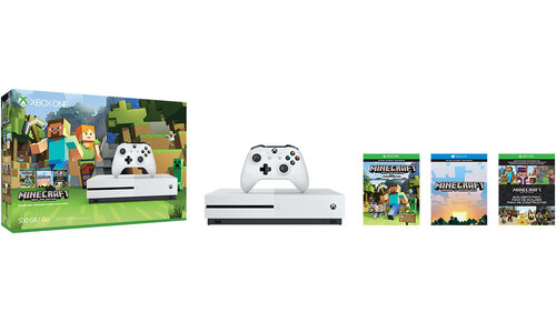 Περισσότερες πληροφορίες για "Microsoft Xbox One S Minecraft Favorites Bundle 500GB"