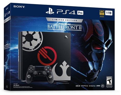 Περισσότερες πληροφορίες για "Sony PS4 Pro Limited Edition STAR WARS Battlefront II Bundle"