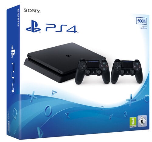 Περισσότερες πληροφορίες για "Sony PS4 500GB Slim + 2x DUALSHOCK 4"