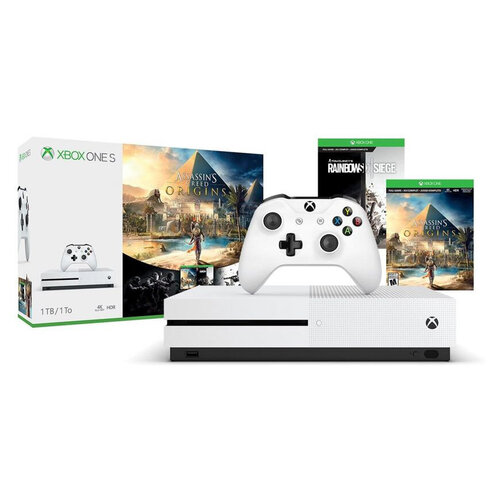 Περισσότερες πληροφορίες για "Microsoft Xbox One S 1TB + Assassin's Creed Origins Tom Clancy's Rainbow Six Siege"