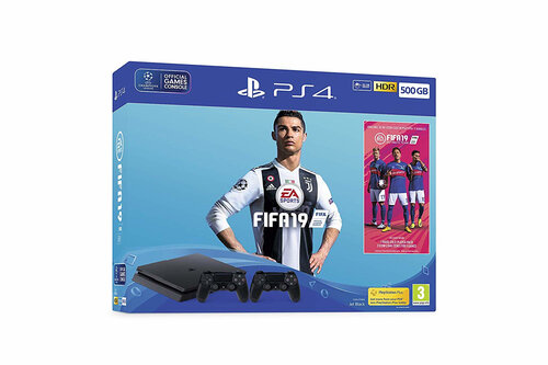 Περισσότερες πληροφορίες για "Sony Playstation 4 Slim 500GB + FIFA 19 Dualshock"