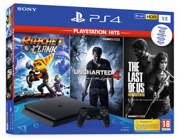 Περισσότερες πληροφορίες για "Sony PS4 1TB + Ratchet & Clank The Last of Us Uncharted 4: End a thief (Hits)"